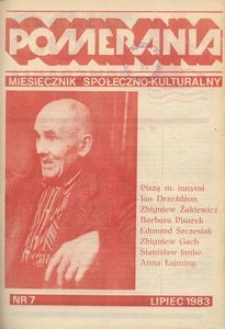 Pomerania : miesięcznik społeczno-kulturalny, 1983, nr 7