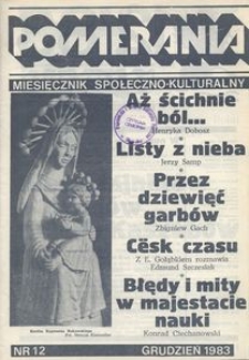 Pomerania : miesięcznik społeczno-kulturalny, 1983, nr 12