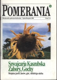 Pomerania : miesięcznik społeczno-kulturalny, 1998, nr 7-8