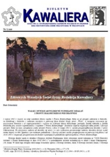 Kawaliera : biuletyn Koła nr 21, 2009, nr 1