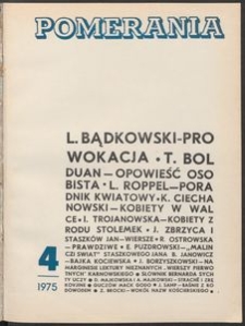 Pomerania : miesięcznik społeczno-kulturalny, 1975, nr 4