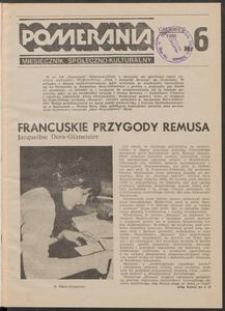 Pomerania : miesięcznik społeczno-kulturalny, 1986, nr 6