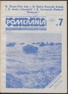 Pomerania : miesięcznik społeczno-kulturalny, 1986, nr 7