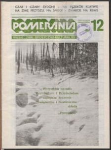 Pomerania : miesięcznik społeczno-kulturalny, 1986, nr 12