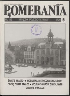 Pomerania : miesięcznik społeczno-kulturalny, 1993, nr 5