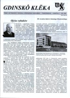 Gdinskô Klëka : pismo Gdyńskiego Oddziału Zrzeszenia Kaszubsko-Pomorskiego. Nr 2 (38) 2006