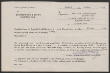 Zawiadomienie o ocenie kwalifikacyjnej