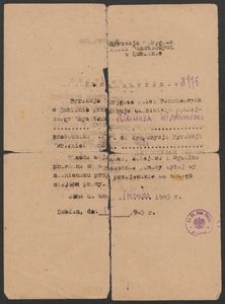 Zaświadczenie Nr 775 [Nikitiuk, Włodzimierz]