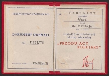 Dokument Odznaki Nr 11137/76