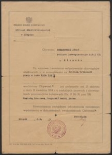 [Wyr&oacute;żnienie Romanowski, J&oacute;zef]