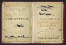 Dokument Odznaki Nr 3139/67