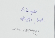 Odpis fragment&oacute;w z listu czytelnika