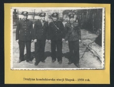 Drużyna konduktorska stacji Słupsk - 1950 rok