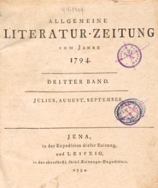 Allgemeine Literatur-Zeitung 1794, T. 3