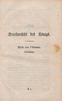 Hinterlassene Werke Friedrichs II K&ouml;nigs von Preussen, Band 15