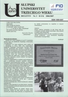 Słupski Uniwersytet Trzeciego Wieku : biuletyn, 2006/2007, nr 3