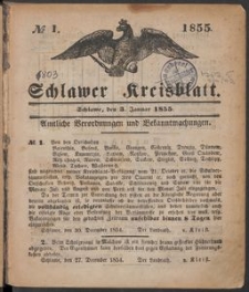 Schlawer Kreisblatt 1855