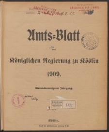 Amts-Blatt der Königlichen Regierung zu Köslin 1909