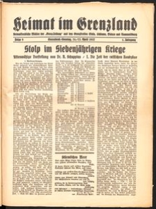 Heimat im Grenzland Nr. 9/1937