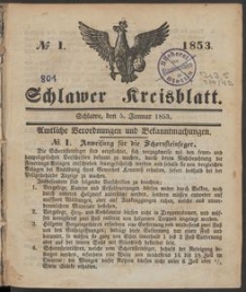 Schlawer Kreisblatt 1853