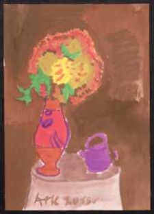 Kopia obrazu olejnego S. I. Witkiewicza "Kwiaty"