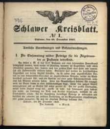 Schlawer Kreisblatt 1848