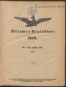 Bütower Kreisblatt 1916