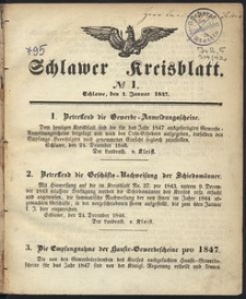 Schlawer Kreisblatt 1847