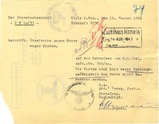 Der Oberstaatsanwalt : Betrifft : Strafsache gegen Haase wegen Morders