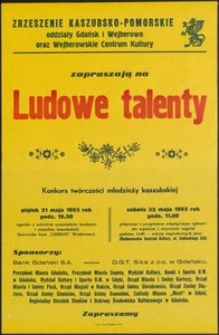 [Plakat] : Ludowe talenty