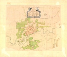 Grundriss der Stadt Stolp in Hinter-Pommernaufgenommen von Ernst Wilhelm Arndt. [Rzut poziomy miasta Słupska wykonany przez Ernesta Wilhelma Arndta]