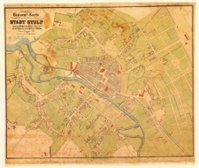 General-Karte von der Stadt Stolpnach dem Zenke&rsquo;schen Plane copirt und auf die Gegenwart berichtigt durch A. M&uuml;ller Stolp. [Og&oacute;lna mapa miasta Słupska, skopiowana wg planu Zenke&rsquo;go i poprawiona do stanu obecnego przez A. M&uuml;llera]