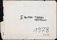 III Słupski Tydzień Teatralny