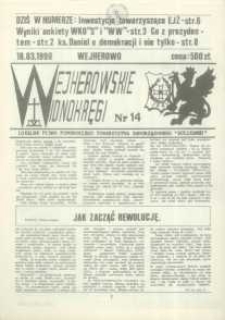 Wejherowskie Widnokręgi Lokalne Pismo Pomorskiego Towarzystwa Samorządowego "Solidarni", 1990, marzec, Nr 14