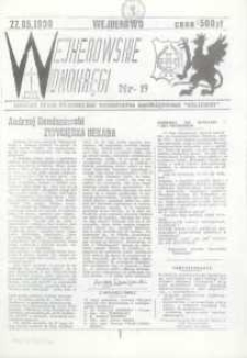 Wejherowskie Widnokręgi Lokalne Pismo Pomorskiego Towarzystwa Samorządowego "Solidarni", 1990, maj, Nr 19