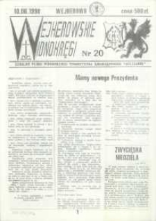 Wejherowskie Widnokręgi Lokalne Pismo Pomorskiego Towarzystwa Samorządowego "Solidarni", 1990, czerwiec, Nr 20