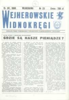 Wejherowskie Widnokręgi Lokalne Pismo Pomorskiego Towarzystwa Samorządowego "Solidarni", 1990, lipiec, Nr 23