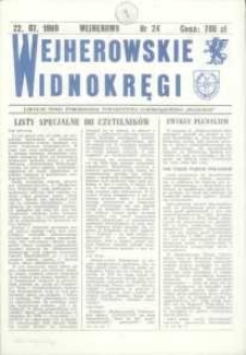 Wejherowskie Widnokręgi Lokalne Pismo Pomorskiego Towarzystwa Samorządowego "Solidarni", 1990, lipiec, Nr 24