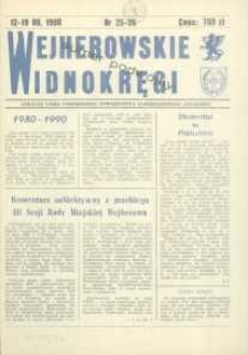 Wejherowskie Widnokręgi Lokalne Pismo Pomorskiego Towarzystwa Samorządowego "Solidarni", 1990, sierpień, Nr 25-26