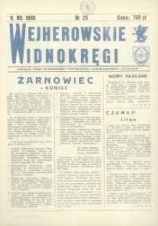 Wejherowskie Widnokręgi Lokalne Pismo Towarzystwa Samorządowego "Solidarni", 1990, wrzesień, Nr 29