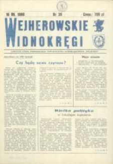 Wejherowskie Widnokręgi Lokalne Pismo Pomorskiego Towarzystwa Samorządowego "Solidarni", 1990, Nr 30