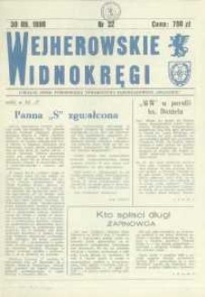 Wejherowskie Widnokręgi Lokalne Pismo Pomorskiego Towarzystwa Samorządowego "Solidarni", 1990, wrzesień, Nr 32