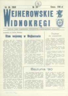 Wejherowskie Widnokręgi Lokalne Pismo Pomorskiego Towarzystwa Samorządowego "Solidarni", 1990, październik, Nr 34