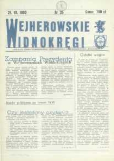 Wejherowskie Widnokręgi Lokalne Pismo Pomorskiego Towarzystwa Samorządowego "Solidarni", 1990, październik, Nr 35