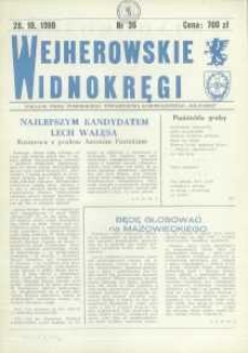 Wejherowskie Widnokręgi Lokalne Pismo Pomorskiego Towarzystwa Samorządowego "Solidarni", 1990, październik, Nr 36