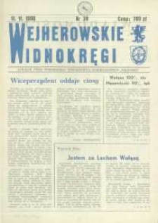 Wejherowskie Widnokręgi Lokalne Pismo Pomorskiego Towarzystwa Samorządowego "Solidarni", 1990, listopad, Nr 38