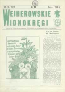 Wejherowskie Widnokręgi Lokalne Pismo Pomorskiego Towarzystwa Samorządowego "Solidarni", 1990, grudzień, Nr 44