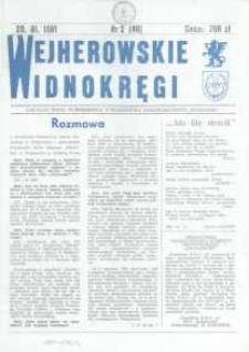 Wejherowskie Widnokręgi Lokalne Pismo Pomorskiego Towarzystwa Samorządowego "Solidarni", 1991, styczeń, Nr 2 (46)