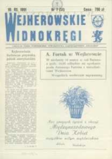 Wejherowskie Widnokręgi Lokalne Pismo Pomorskiego Towarzystwa Samorządowego "Solidarni", 1991, marzec, Nr 7 (51)