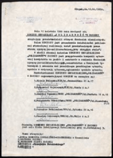 [Zawiązanie Komitetu Obywatelskiego Solidarność w Słupsku - dokument]